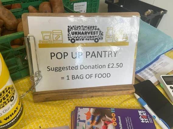UKHarvest are tackling food waste with a pop-up pantry at the Grange Leisure Centre every Monday.