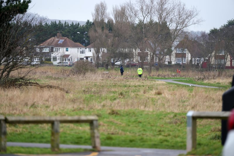 A body has been found at Brooklands Park in Worthing amid a search for a missing woman