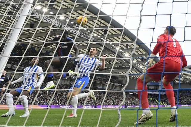 Brighton and Hove Albion’s poor form continued with their first home defeat of the season at the hands of arch-rivals Crystal Palace. (Photo by GLYN KIRK/AFP via Getty Images)