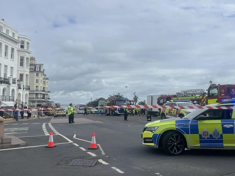 Eastbourne Pier has been evacuated after a fire service incident.