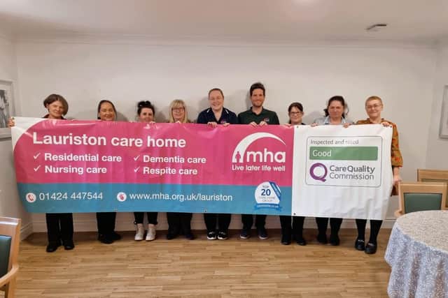 Staff at Lauriston care home