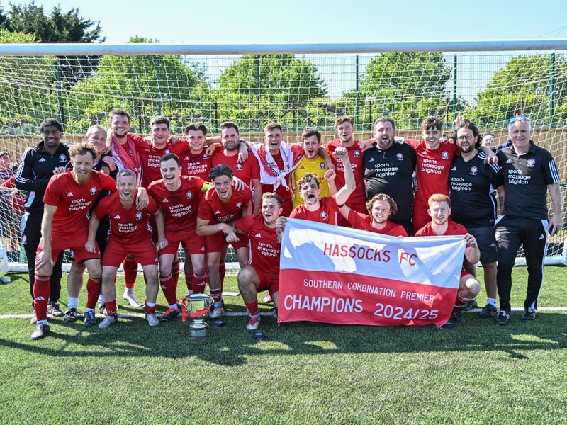 Hassocks FC win the 2024-25 Peter Bentley Cup