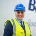 •	Justine Hope, who was recently promoted to Site Manager, pictured at the Bellway South London divi