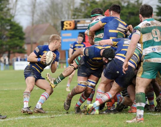 Action from Worthing Raiders' win over Guernsey at Roundstone Lane