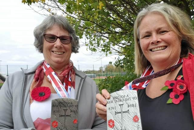 Ann Savidge & Helen Pratt at the Armistice Day Run