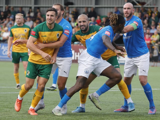 Action from Horsham's entertaining Isthmian Premier stalemate with Billericay Town