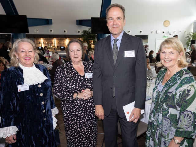 Jane King High Sheriff of East Sussex, HH Judge Christine Laing QC speaker at the event, Andrew Blackman Lord Lieutenant of East Sussex and Quenelda Avery of the East Sussex Women of the Year.
