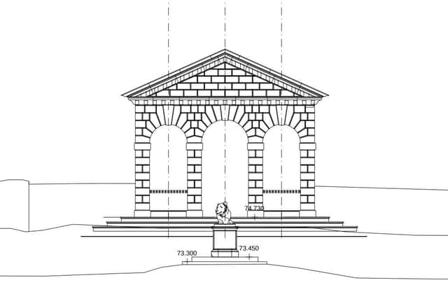 A plan of how the Minerva Temple will look. Image: HMPC Ltd