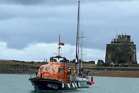The volunteer crew at Eastbourne RNLI were paged at 3.58pm on July 24 after reports a 45ft yacht had suffered an engine fire whilst on way to Sovereign Harbour. Picture by Simon Wise