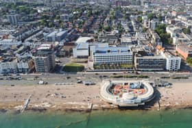 Worthing as seen from the air. Photo: Eddie Mitchell