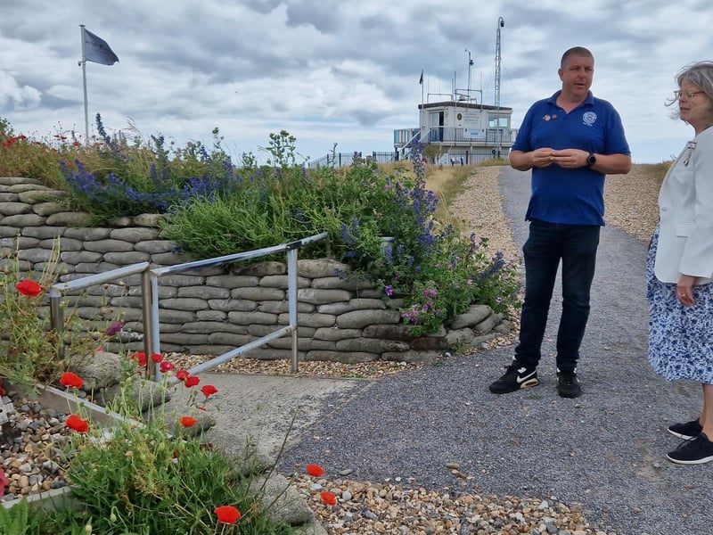The Lord-Lieutenant of West Sussex, Lady Emma Barnard, has been given a tour of Shoreham Fort and shown the vision for the future before presenting the King's Award for Voluntary Service to the Friends of Shoreham Fort.