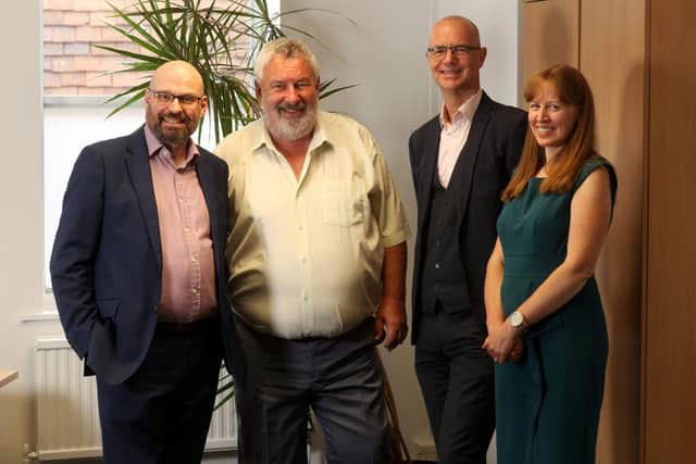 From left - Martin Williams, Peter Stevens, Dean Orgill and Nicola Brown.