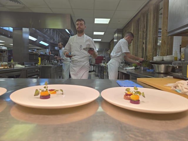 Ben Wilkinson and his team in the kitchen at The Pass