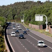 Drivers are being advised to plan ahead and leave extra time during their journey as new closures are planned from Wednesday (3 January 2024) on the M3 London-bound between junctions 4 and 3, in Hampshire. (Photo by Adrian DENNIS / AFP) (Photo by ADRIAN DENNIS/AFP via Getty Images)