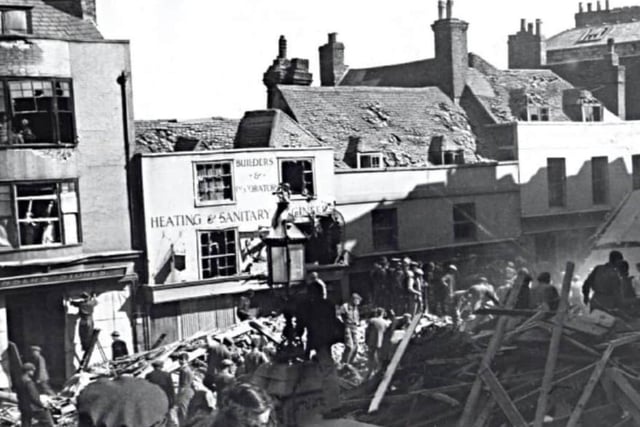 The Swan in Hastings Old Town suffered a direct hit with considerable loss of life
