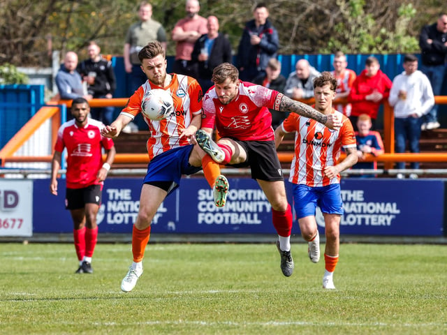 Action from Eastbourne Borough's defeat at Braintree in the National Lague South