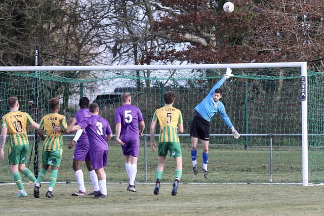 Action fromWestfield FC's first game at their new ground, Rotherfield | Picture: Joe Knight