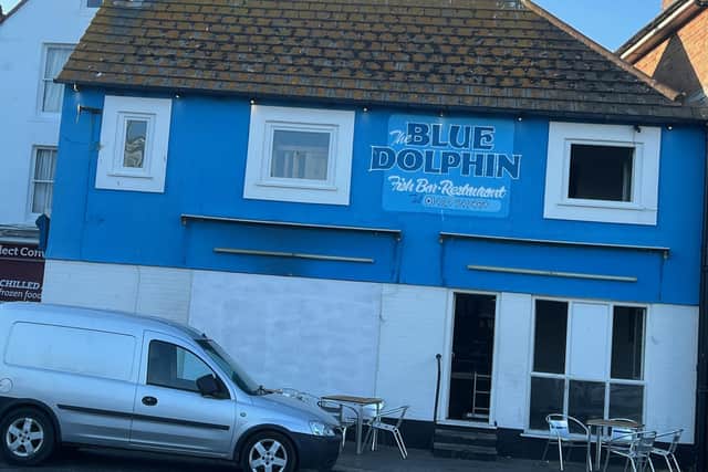 The Blue Dolphin, in Hastings Old Town, was open again on Sunday