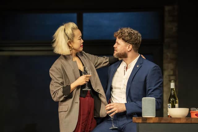 2.22: Vera Chok and Jay McGuiness (pic by Johan Persson)