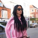 Katie Price arrives at Lewes Crown Court, East Sussex, where her ex-husband Kieran Hayler is charged with three counts of rape and one count of sexual assault against a 13-year-old girl | Picture: Gareth Fuller/the Press Association