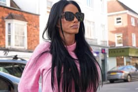 Katie Price arrives at Lewes Crown Court, East Sussex, where her ex-husband Kieran Hayler is charged with three counts of rape and one count of sexual assault against a 13-year-old girl | Picture: Gareth Fuller/the Press Association