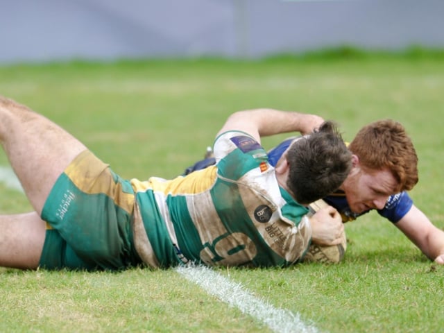 Action from Worthing Raiders' win over Guernsey at Roundstone Lane