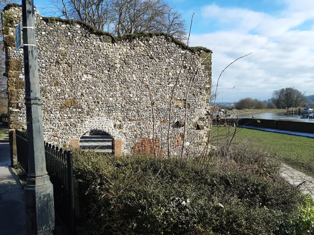 ...and Blackfriars, the remains of a Dominican Priory on the right