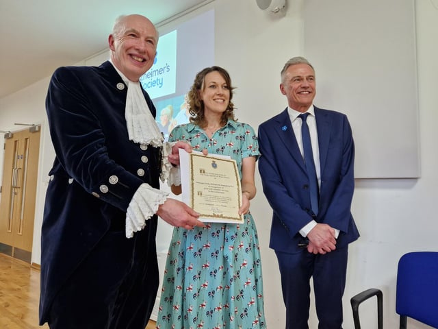 Alzheimer's Society won the award for Horsham and its Singing for the Brain service
