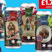 The new Aldi coronation beers feature dogs