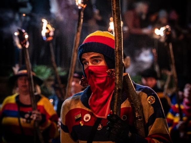 Bonfire procession by Peter Mould