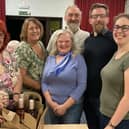 The winning team, The No Nuffinks, captained by Sue Goodsall, at Burgess Hill in Bloom's Annual Quiz 2022