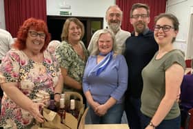 The winning team, The No Nuffinks, captained by Sue Goodsall, at Burgess Hill in Bloom's Annual Quiz 2022