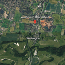 According to AA Traffic News, two vehicles have collided on the A24 northbound, near Washington roundabout, on Saturday morning (October 10). Photo: Google Earth