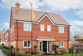 A new show home has opened at the site of a former South Downs mushroom farm