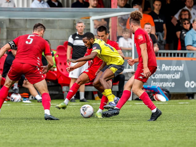 Action from Worthing v Eastbourne Borough