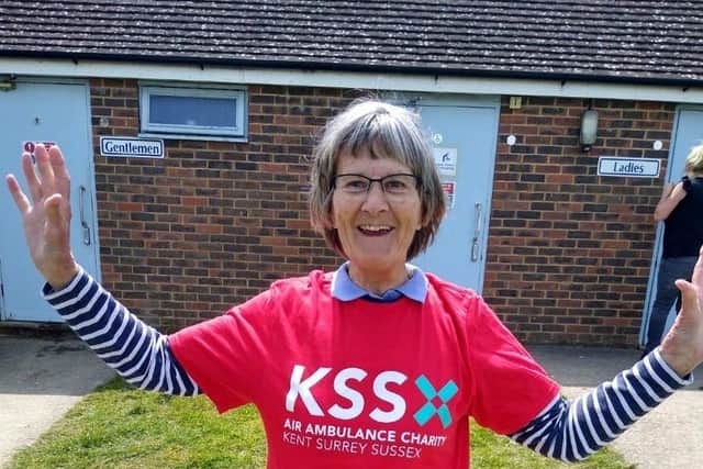 Ruth Gurney celebrated her 80th birthday with a wing walk to raise funds for life-saving charity, KSS