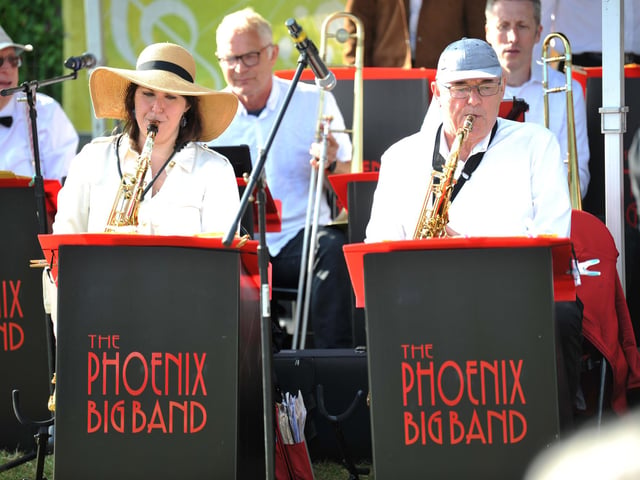 The Phoenix Big Band entertained crowds