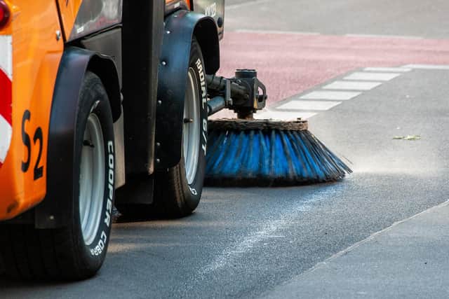 Example of a street sweeper