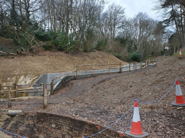 Improvement works at Buckshole Reservoir in Hastings