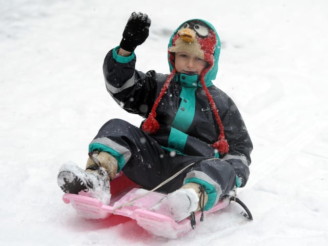 Horsham Park hit by snow in January 2013
