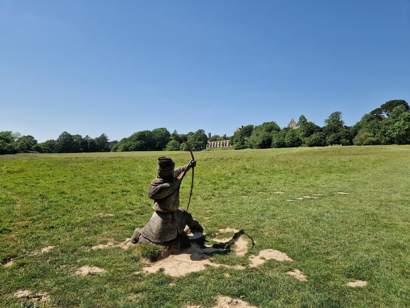 My family visited the real life location of the Battle of Hastings