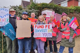 Haywards Heath College teachers and support staff were at the picket line on Wednesday and Thursday, March 15-16.