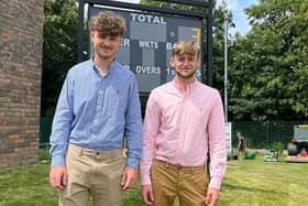 Seaver Cowley and Connor Bettsworth of the Aldridge Cricket Academy (ACA) programme at Brighton Aldridge Community Academy (BACA) are going on a transformational student exchange trip. Picture: Brighton Aldridge Community Academy (BACA)