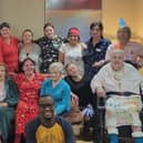 DRESSING DOWN. Team members and residents at Colten Care’s Wellington Grange care home in Chichester wear pyjamas in support of Children in Need. 