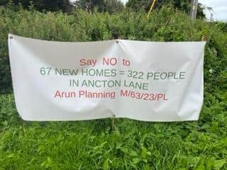 Middleton-on-Sea residents' campaign sign. Photo: contributed