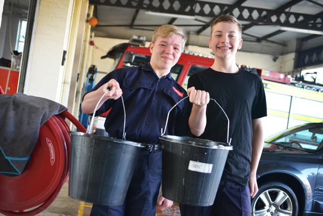 Charity car wash at Bexhill fire station on October 7 2023. The car wash was in aid of The Fire Fighters Charity and also for the Merryweather restoration project.