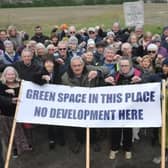 Local residents campaigned against plans for a housing development on land north-east of Kingston Lane, East Preston. Photo: SR Staff/National World / SR24031502