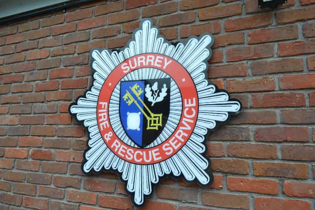 Surrey Fire and Rescue Service. Credit Surrey County Council.