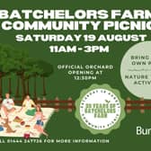Residents are invited to bring their blankets and hampers to the Batchelors Farm community picnic event on Saturday, August 19