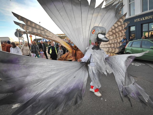 Hastings Storytelling Festival 2024 parade on October 27.